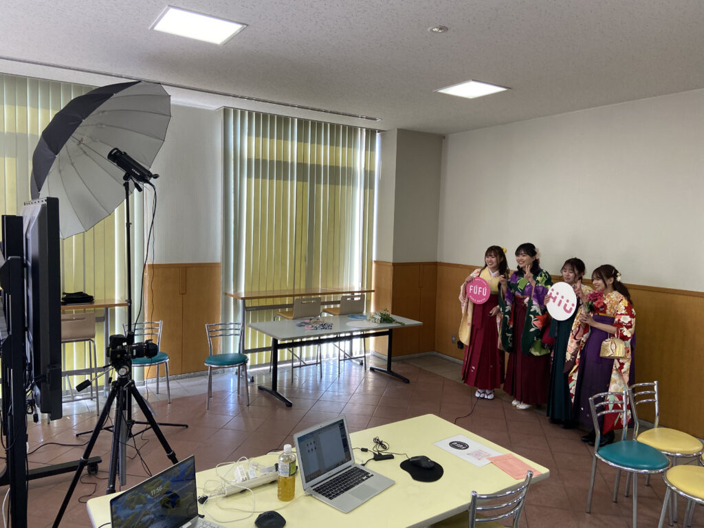 出張セルフ写真館FUFU in 2026広島国際大学卒業式